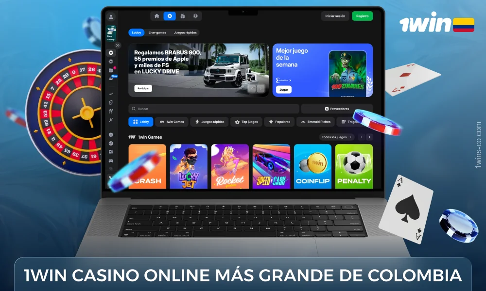 El casino en línea 1Win Colombia ofrece más de 13.000 juegos de más de 180 desarrolladores