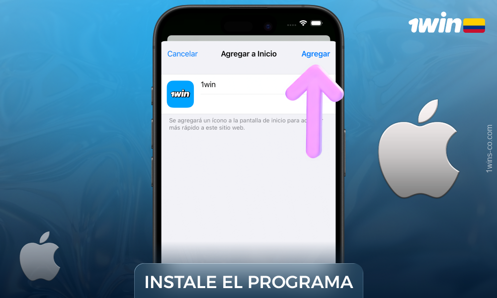 Instala la aplicación 1win para iOS